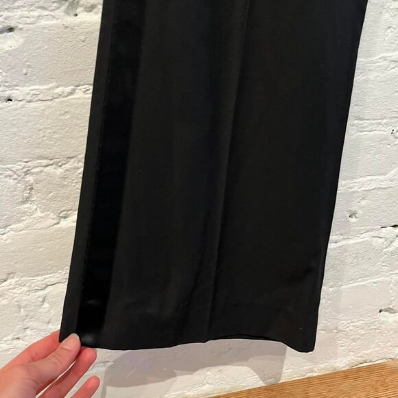 Miss Sixty Killah Y2K Black Tuxedo Stripe Pants Low Rise Made In Italy Size 28 - Picture 3 of 8